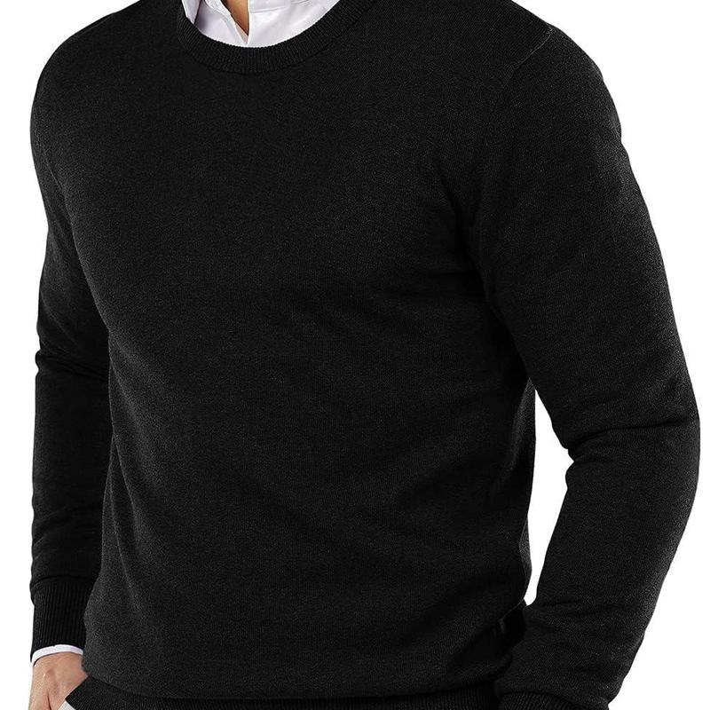 COOFANDY B Men'S Knitwear Crewneck Sweater Slim Fit Lightweight Sweatshirts Knitted Pullover for Casual or Dressy Wear Gift Ideas (Only the Crew Neck Sweater Is for Sale)