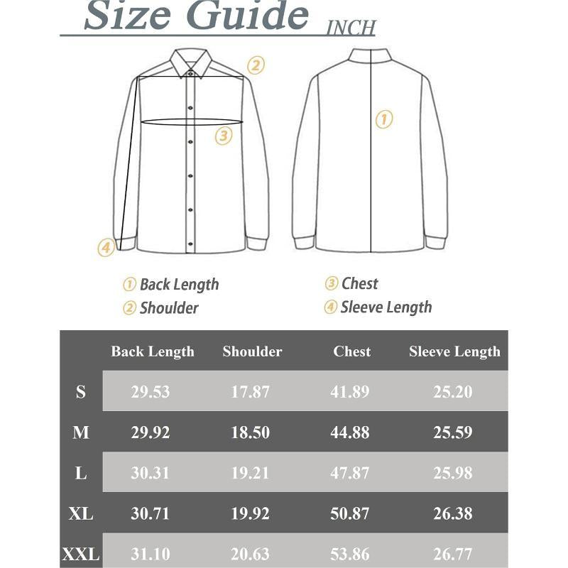 URRU Dress Shirts for Men Long Sleeve Regular Fit Textured Waffle Knit Casual Button down Shirts Classic Fashion