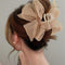 Tiered Layered Bow Design Mesh Hair Claw for Women, Large Size Easy Grasping Clip for Back to School