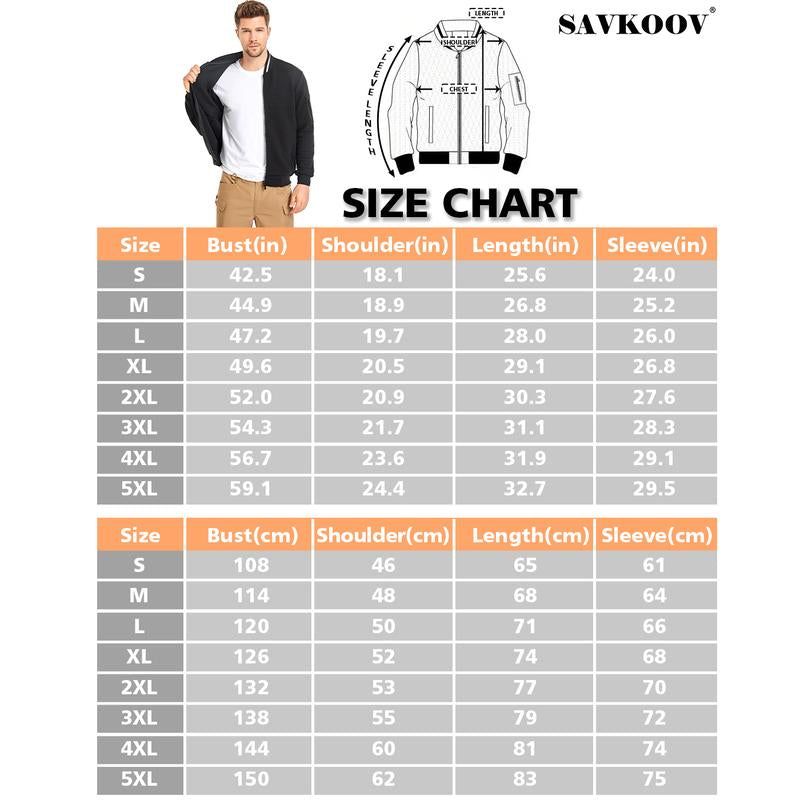 SAVKOOV Mens Lightweight Jacket Casual Bomber Jacket Varsity Coat Menswear Tops Menswear Tops Underwear Plain Long Sleeve Beige