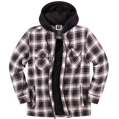 Mens Zip up Fleece Flannel Jacket Regular and Big Mens