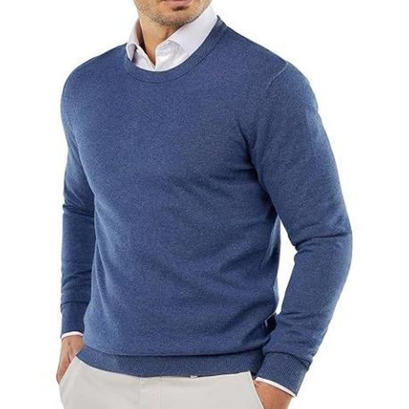 COOFANDY B Men'S Knitwear Crewneck Sweater Slim Fit Lightweight Sweatshirts Knitted Pullover for Casual or Dressy Wear Gift Ideas (Only the Crew Neck Sweater Is for Sale)