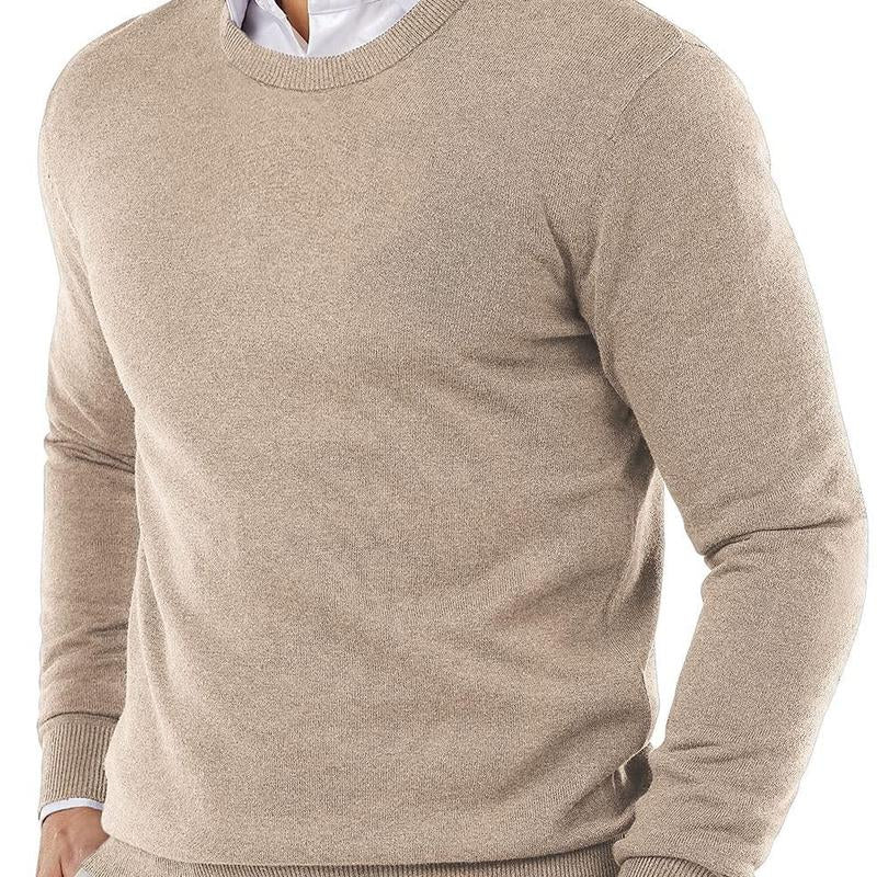 COOFANDY B Men'S Knitwear Crewneck Sweater Slim Fit Lightweight Sweatshirts Knitted Pullover for Casual or Dressy Wear Gift Ideas (Only the Crew Neck Sweater Is for Sale)