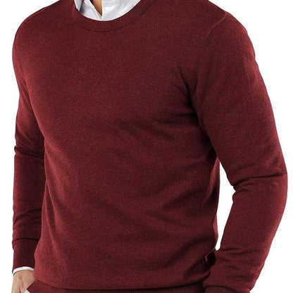 COOFANDY B Men'S Knitwear Crewneck Sweater Slim Fit Lightweight Sweatshirts Knitted Pullover for Casual or Dressy Wear Gift Ideas (Only the Crew Neck Sweater Is for Sale)